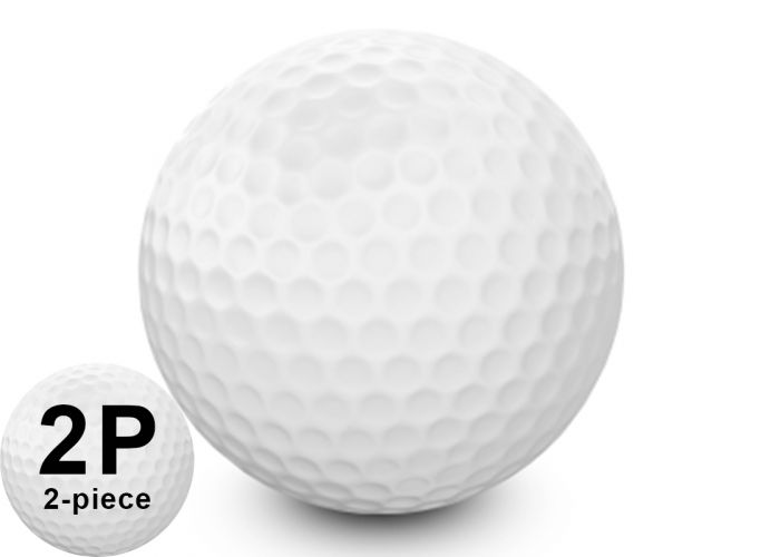 Getand Sluit een verzekering af Intiem Blanco, witte golfbal zonder merk of nummers